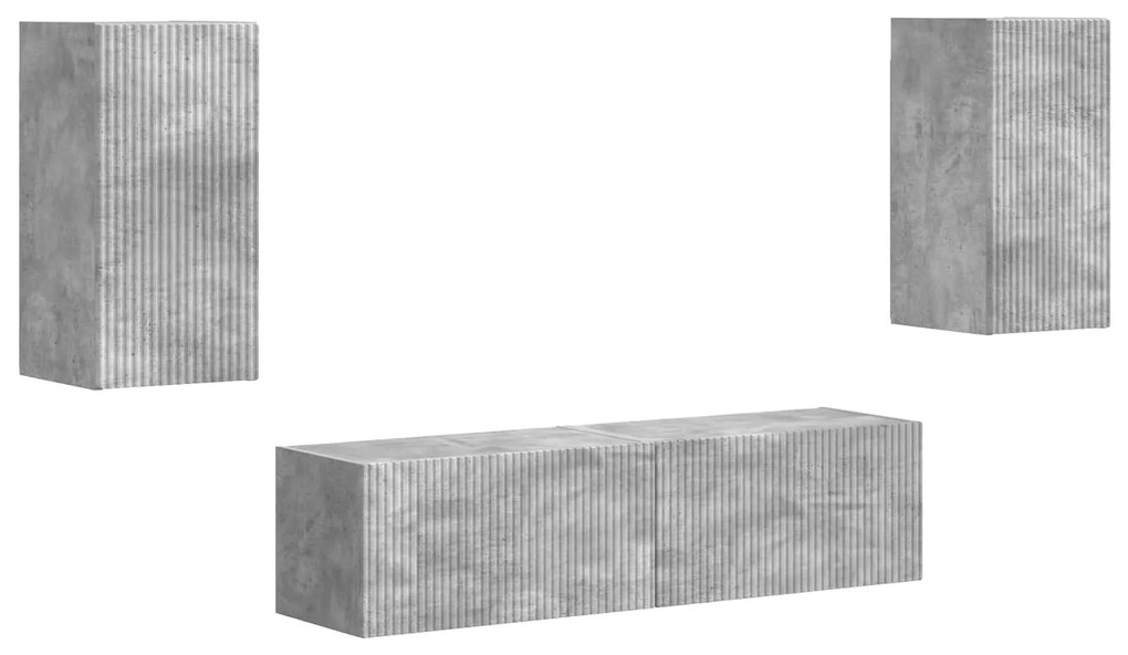 vidaXL 2 pcs Σκυρόδεμα Γκρι