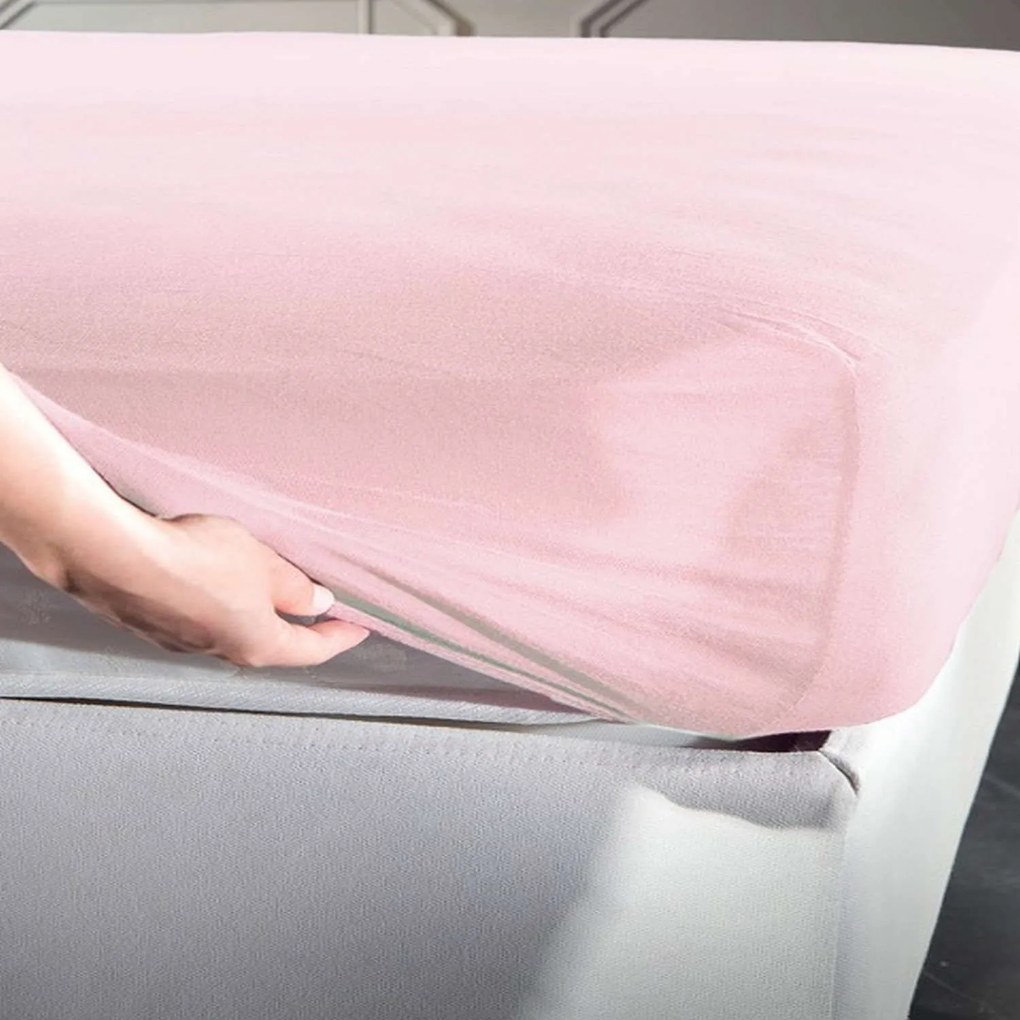 Σεντόνι Jersey Με Λάστιχο Pink La Luna Μονό 100x200cm Με Λάστιχο 100% Cotton