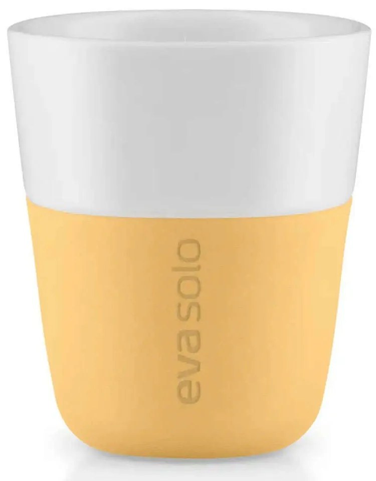 Φλυτζάνια Espresso Πορσελάνινα (Σετ 2Τμχ) 501123 80ml Gold Eva Solo Porcelain,Silicon