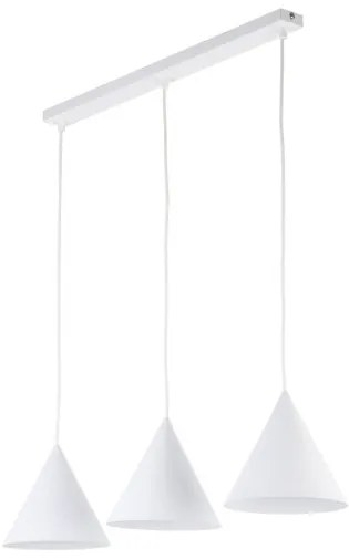 Κρεμαστό Φωτιστικό Οροφής 3xE27 75cm Cono TK Lighting-10011-Λευκό 10011