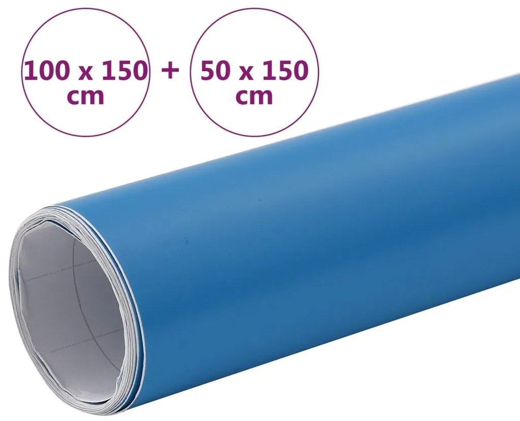 vidaXL Μεμβράνες Αυτοκινήτου 2 τεμ. Μπλε Ματ 100x150 εκ. & 50x150 εκ.