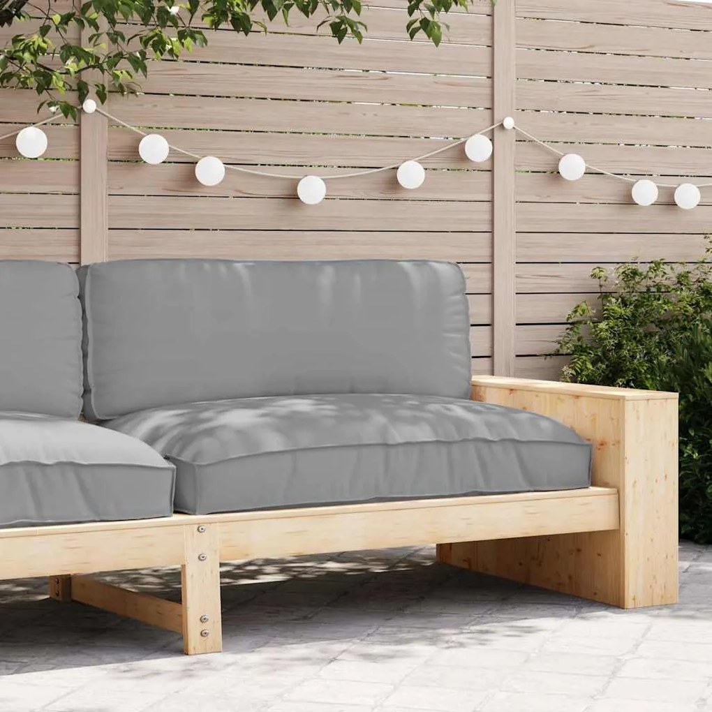 vidaXL Μαξιλάρι παλέτας για κάθισμα Γκρι 120 x 80 x 12 cm