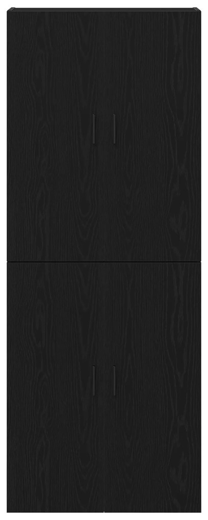 vidaXL Ντουλάπες 2 τεμάχια Μαύρη Δρυς 69,5x34x180 εκ. από Επεξεργασμένο Ξύλο