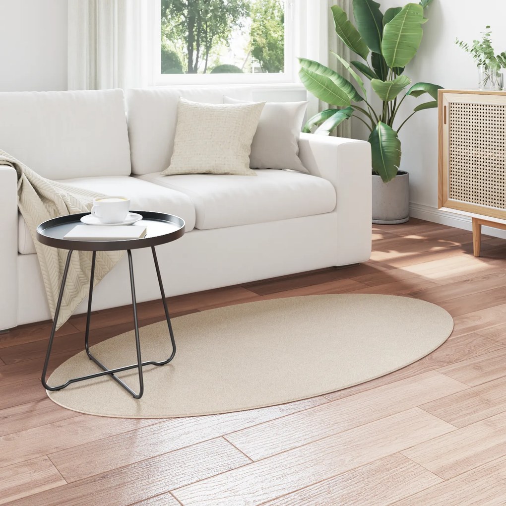 vidaXL Χαλιά Μπεζ 80 x 150 cm Πολυεστέρας