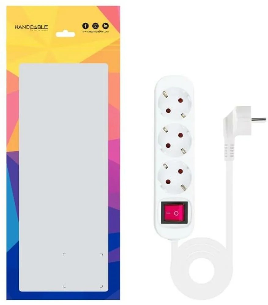 Λωρίδα NANOCABLE 10.38.0003 3680 W 250 V 1,4 m