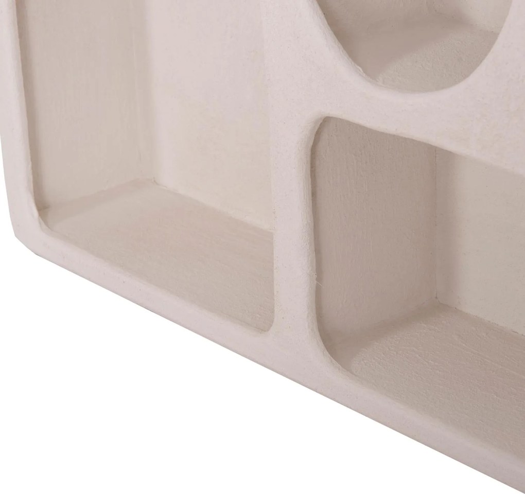 ΡΑΦΙ ΤΟΙΧΟΥ ΣΕΙΡΑ SANTORINI  MDF ΣΕ ΥΠΟΛΕΥΚΟ 120x18x60Υεκ.