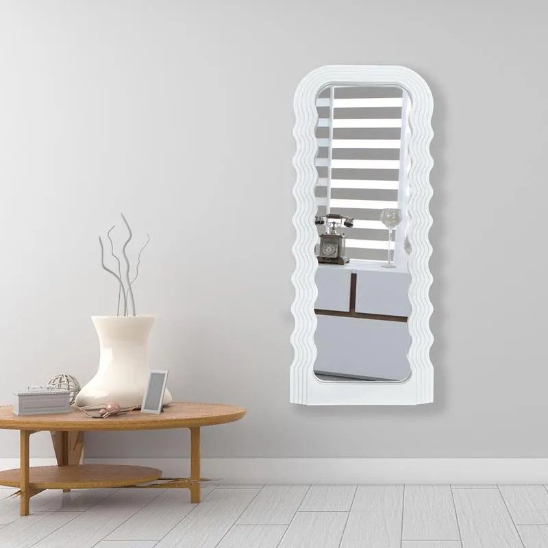 Καθρέπτης Maraya Inart λευκό PP 46x3.2x110εκ 46x3.2x110 εκ.