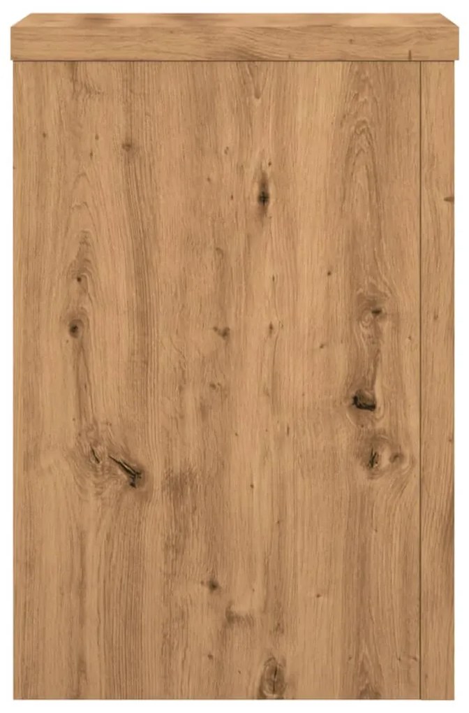 vidaXL Βάσεις Φυτών 2 τεμ. Αρτισιανή Δρυς 25x25x35 εκ. Επεξ. Ξύλο