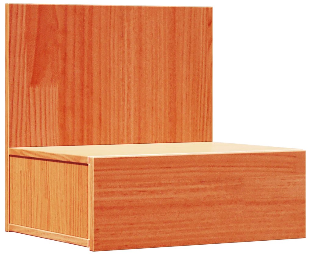 vidaXL Κομοδίνο 2 pcs Καφέ κεριού 42 x 32.5 x 40 εκ Μασίφ ξύλο πεύκου