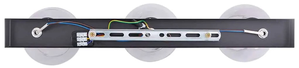 vidaXL Σποτ οροφής Μαύρο 54 x 13 x 26 εκ. Γυαλί και μέταλλο