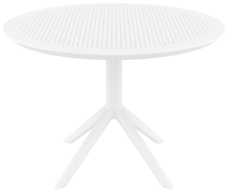 SKY WHITE Φ105X74εκ. ΤΡΑΠΕΖΙ ΠΟΛ/ΝΙΟΥ