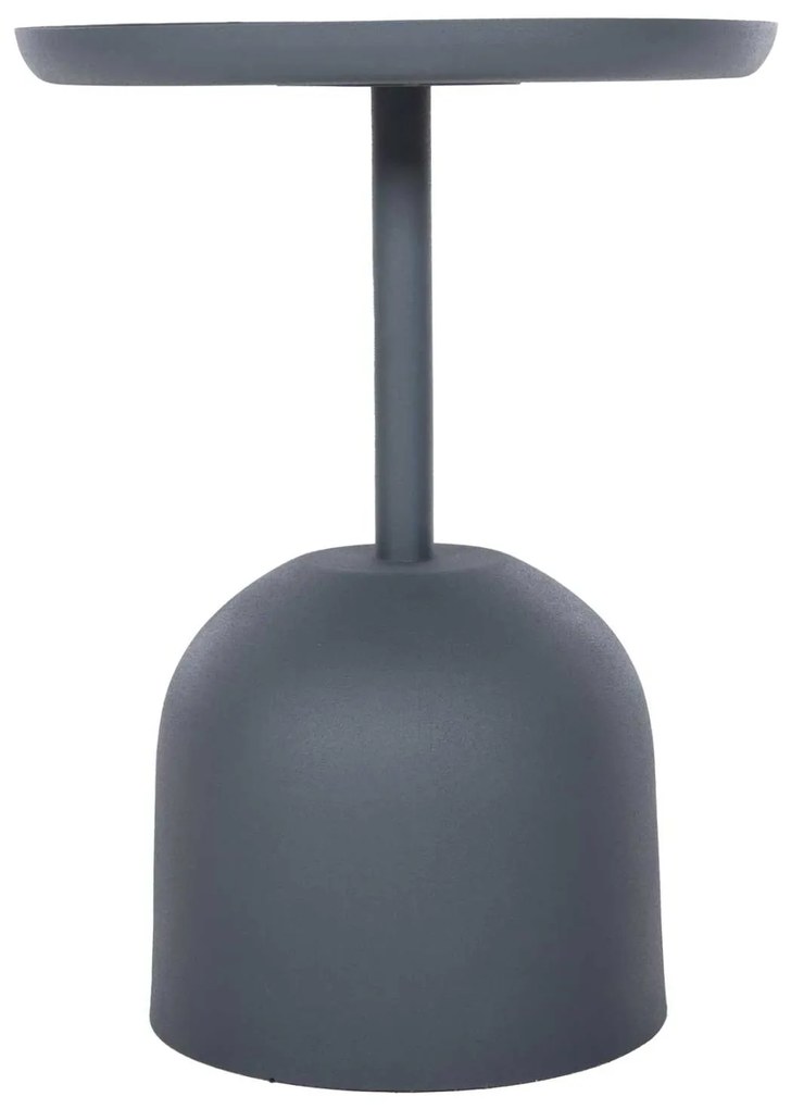 ΤΡΑΠΕΖΙ ΒΟΗΘΗΤΙΚΟ ΣΤΡΟΓΓΥΛΟ DELBEL HM4261.05 ΜΕΤΑΛΛΟ ΜΠΛΕ ΣΚΟΥΡΟ Φ39,5x53,5Υ εκ.