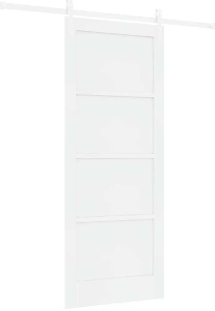 vidaXL Συρόμενη Πόρτα Λευκό 83 x 202 εκ.