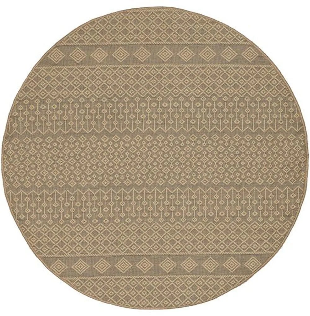 Χαλί Sahara 062A Beige Round New Plan 160X160 Round