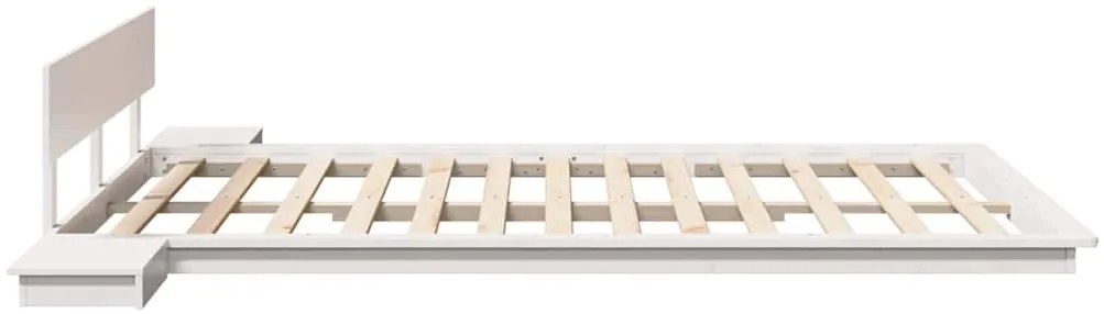 vidaXL Σκελετός Κρεβατιού Λευκό 140 x 200 cm ξύλο