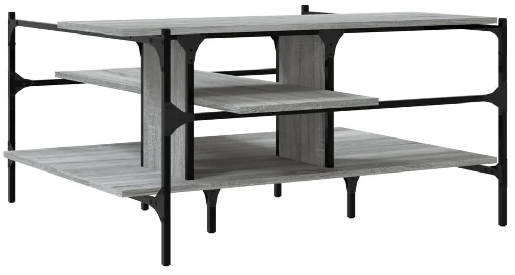 vidaXL Τραπεζάκι Σαλονιού Γκρι Sonoma 100x100x48,5 εκ. Επεξεργ. Ξύλο