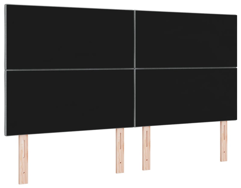 vidaXL Υφασμάτινο Κεφαλάρι Geometric Ανοιχτό γκρι 180 cm ύφασμα