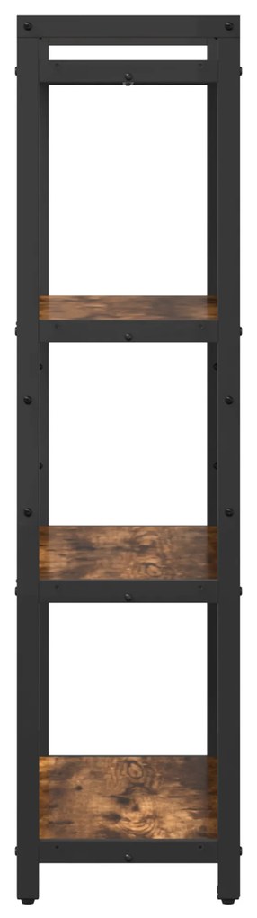 vidaXL Βιβλιοθήκη Καπνιστή δρυς 60 x 30 x 118 εκ Μοριοσανίδα