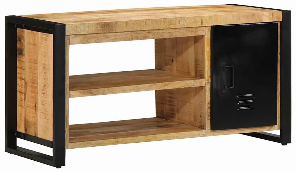 vidaXL Πάγκος για παπούτσια Καφέ 100 x 40 x 50 cm Μασίφ ξύλο μάνγκο