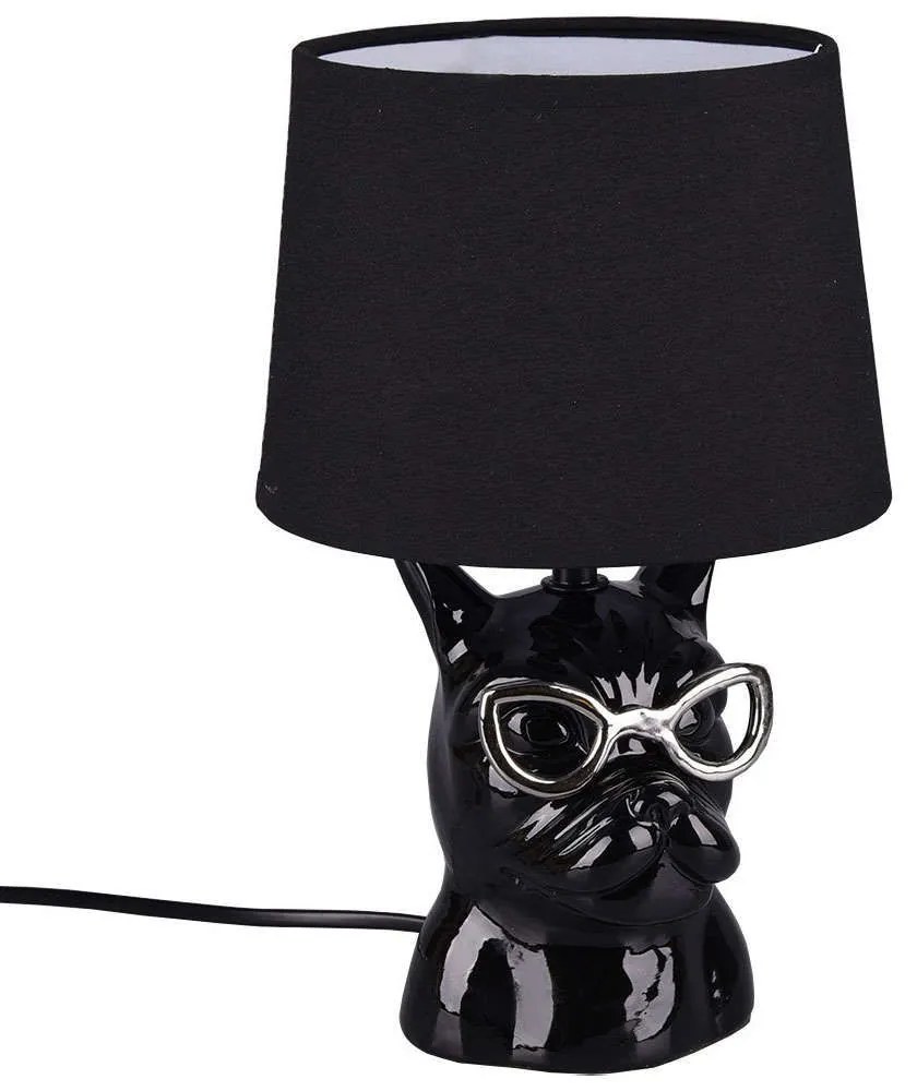 Φωτιστικό Επιτραπέζιο Dosy R50231002 1xE14 40W Φ18cm 29cm Black RL Lighting Ceramic,Fabric
