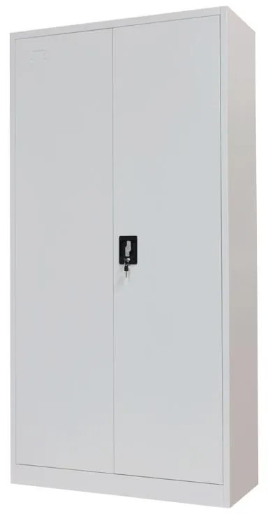 Ντουλάπα Zogi Μεταλλική Ανοιχτό Γκρί 90x45x180 εκ. 90x45x180 εκ.