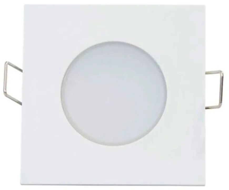 Σποτ Χωνευτό Vera530SW 5W 3000K 400lm White Aca Τετράγωνο Aluminium