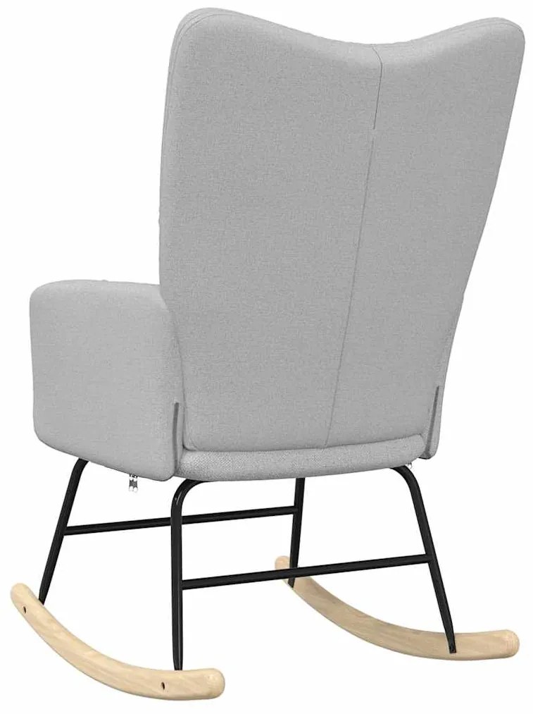 vidaXL Κουνιστή καρέκλα Cloud Grey Fabric