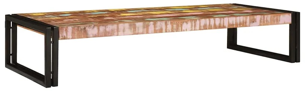vidaXL Ράφι μπάνιου 120 x 50 x 23 εκ. Στερεό ξύλο μάγκο, σίδηρος