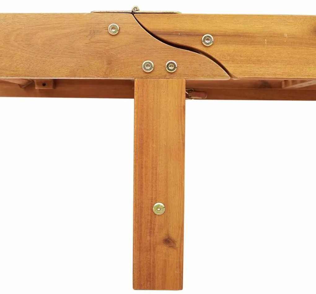 vidaXL Ξαπλώστρα 3 pcs Καφέ 40 x 40 x 40εκ Μασίφ ξύλο ακακίας