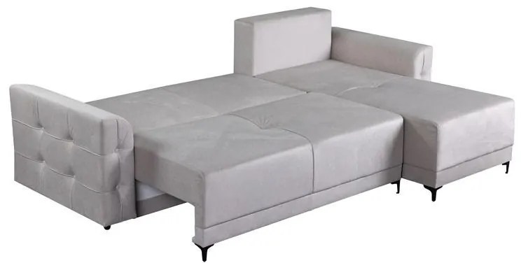 Γωνιακός Καναπές - κρεβάτι SMAK Μπέζ 266x175x83εκ 266x175x83 εκ.