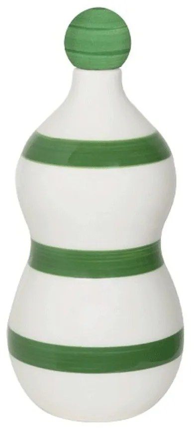 Διακοσμητικό Μπουκάλι Κεραμικό Lido FAS1505 10,4x24,4cm White-Green Zafferano κεραμικο