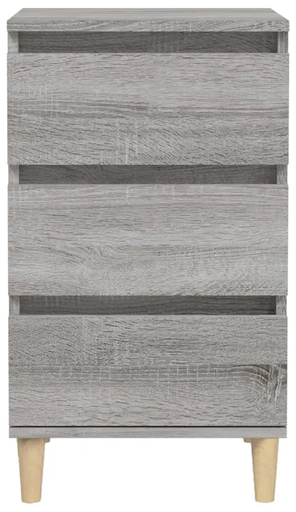 vidaXL Κομοδίνο Γκρι Sonoma 40x35x70 εκ. από Επεξεργασμένο Ξύλο