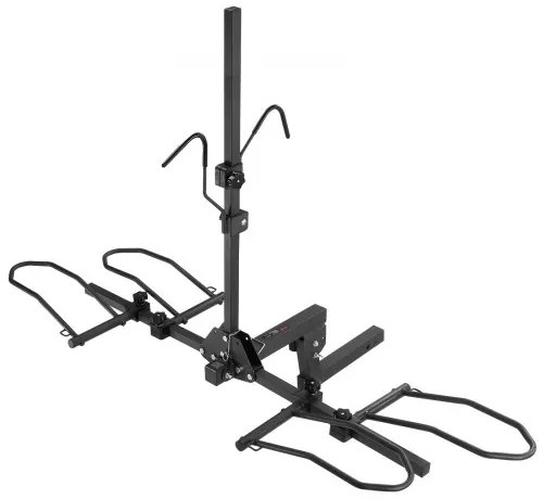 VEVOR Hitch Mount Bike Rack, 2-Bike Platform Style, 160 LBS Max Capacity Bike Rack Hitch for 2-inch Receiver, Titling and Folding Bike Carrier with Tires up to 5&quot; Wide, for Car, SUV, Truck, RV, Rectangular interface