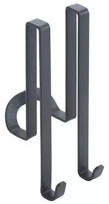 Άγκιστρο Μπάνιου Μεταλλικό Μαύρο Origin Lava Touch 14εκ. Metaltex 401109