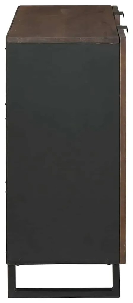 vidaXL Πλαϊνό Γραφείο Καφέ 90 x 33 x 75 εκ Μασίφ ξύλο μάνγκο