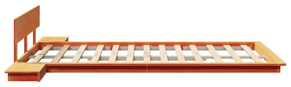 vidaXL Σκελετός Κρεβατιού Καφέ 120 x 190 cm ξύλο