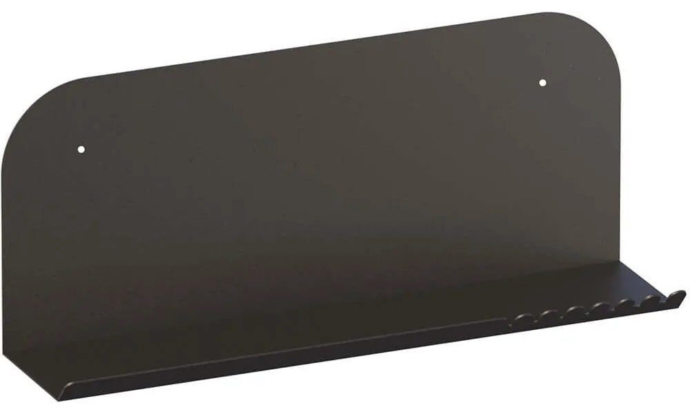 Ράφι Τοίχου Long Pouch 491CRT1309 55x12x23cm Black