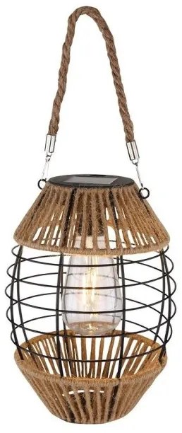 Ηλιακό Κρεμαστό Φωτιστικό LED 2W Μαύρο ΙΡ44 36669 Globo Lighting-36669-Μαύρο 36669