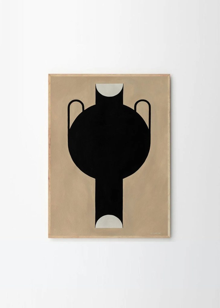 Silhouette of a Vase 07 Studio Paradissi Πόστερ (50x70cm) Μαύρο Paper THE POSTER CLUB