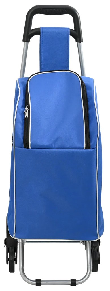 vidaXL Καρότσι Αγορών Μπλε 39.5 x 36 x 92.5 εκ Ύφασμα Oxford