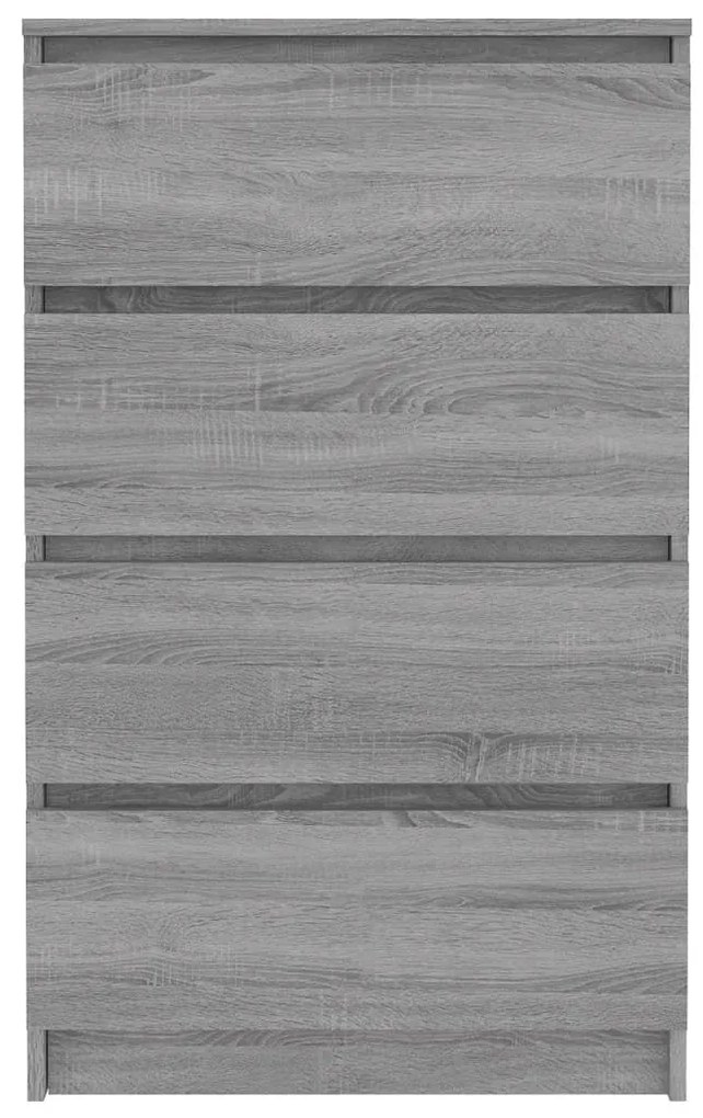 Συρταριέρα Γκρι Sonoma 60x35x98,5 εκ. από Επεξεργασμένο Ξύλο - Γκρι