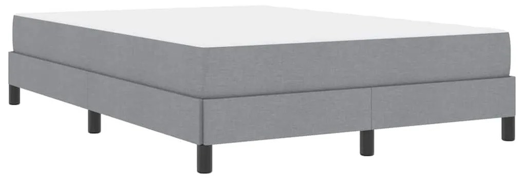 vidaXL Κρεβάτι με ελατήρια Άλλο Ανοιχτό γκρι 140 x 200 cm ύφασμα