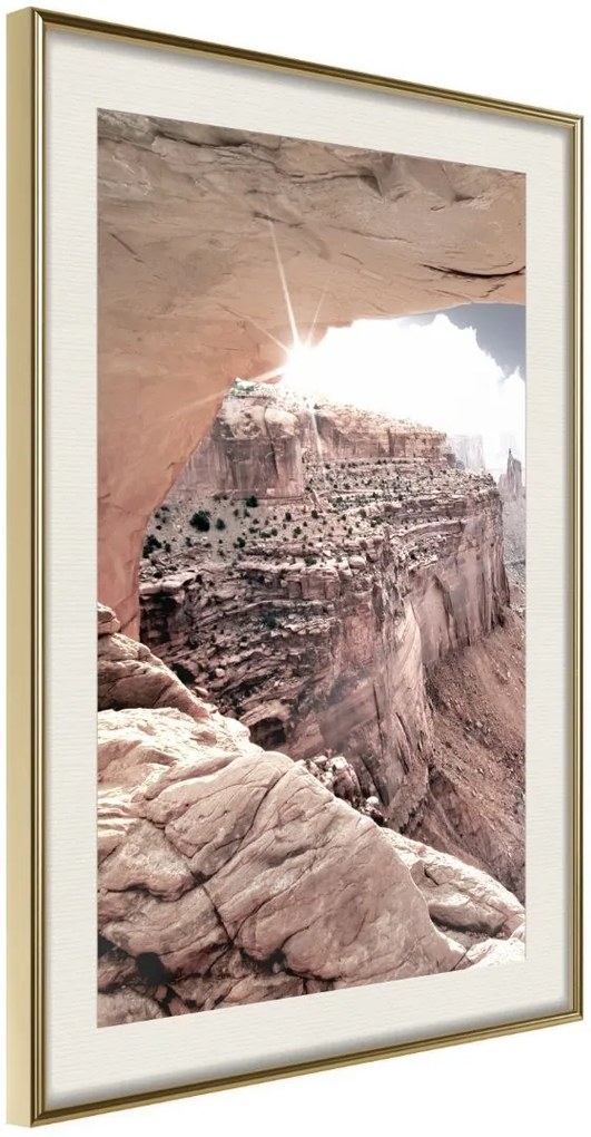 Αφίσα - Beauty of the Canyon - 20x30 - Χρυσό - Με πασπαρτού