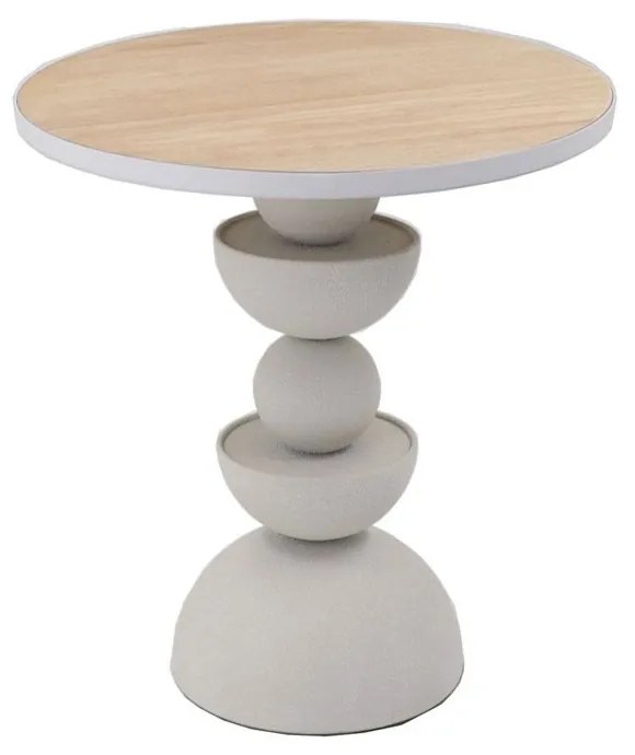 UP   DOWN 40,5 SIDE TABLE ΛΕΥΚΟ ΦΥΣΙΚΟ 40,5x40,5xH45cm - 04-1148