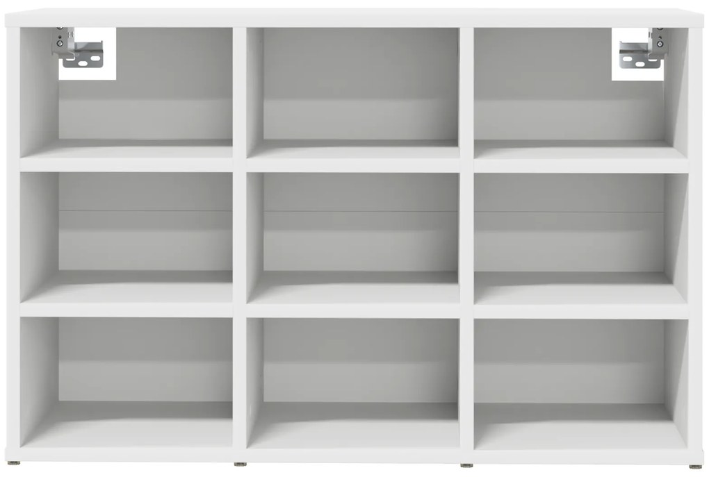 vidaXL Ντουλάπα Παπουτσιών Λευκό 52.5 x 30 x 50 εκ. Επεξεργασμένο ξύλο