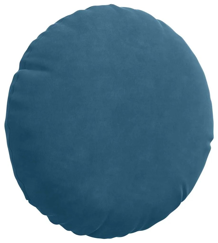 vidaXL Μαξιλάρια καθισμάτων 2 pcs Μπλε Ø 40 x 13 εκ. Βελούδο