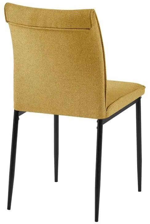 Καρέκλα Τραπεζαρίας Crace Fylliana Ύφασμα Μουσταρδί 43x60x86εκ 4αδα 43x60x86 εκ.