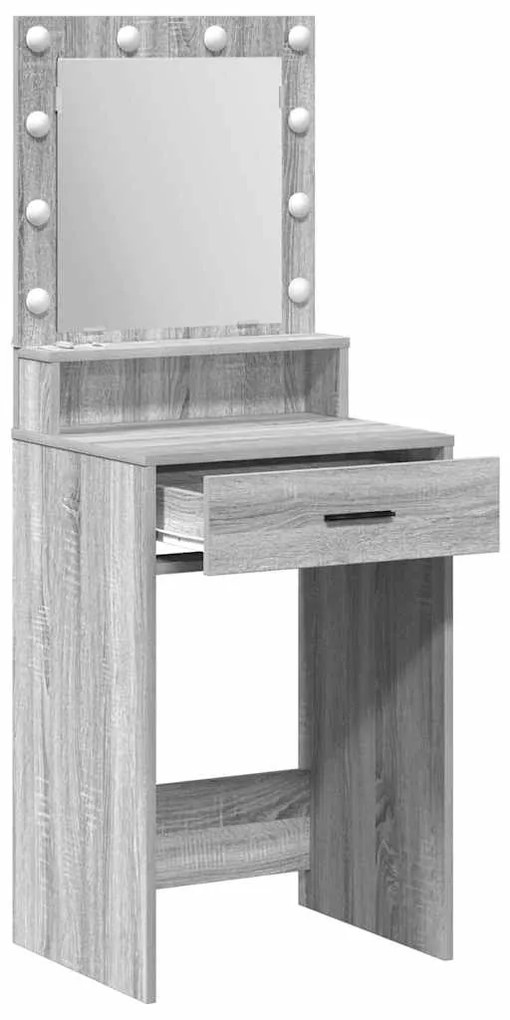 vidaXL Κομοδίνο Γκρι sonoma 50 x 41 x 135 εκ Επεξεργασμένο ξύλο