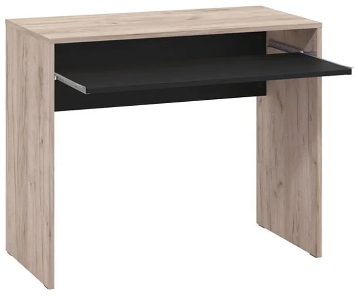 Γραφείο Paris Γκρί Δρύς - Μαύρο 90x45x74 εκ. 90x45x74 εκ.