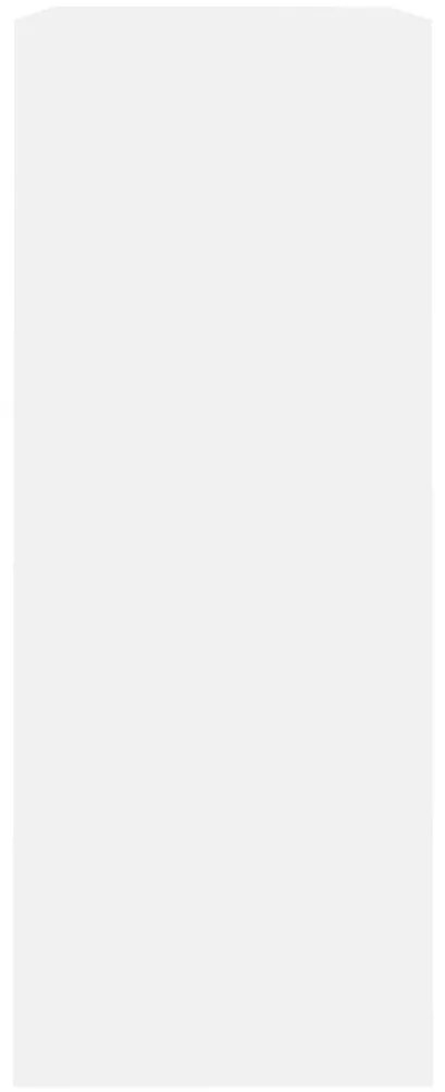 vidaXL Βιβλιοθήκη με 2 Ράφια Λευκή 80x30x76,5 εκ. από Επεξ. Ξύλο